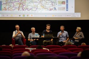 Table ronde "cartographie : un pouvoir citoyen ?" Olivier PLESSIS, Benoit RIBON, Matthieu NOUCHER, Sylvain GENEVOIS, Nepthys ZWER